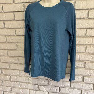 Under Armour Run Women’s Fitted Long Sleeve Teal Shirt Medium